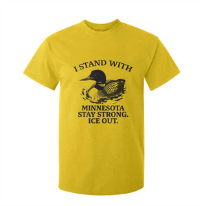 I Stand With Minnesota T Shirt For Kid Minnesota Anti ICE Immigration Protest TS14 Daisy Print Your Wear