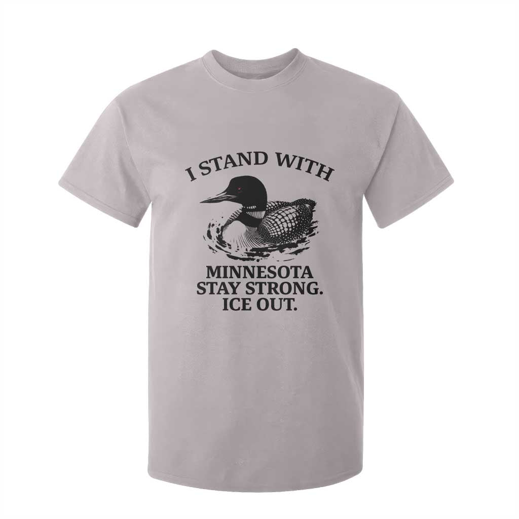I Stand With Minnesota T Shirt For Kid Minnesota Anti ICE Immigration Protest TS14 Ice Gray Print Your Wear