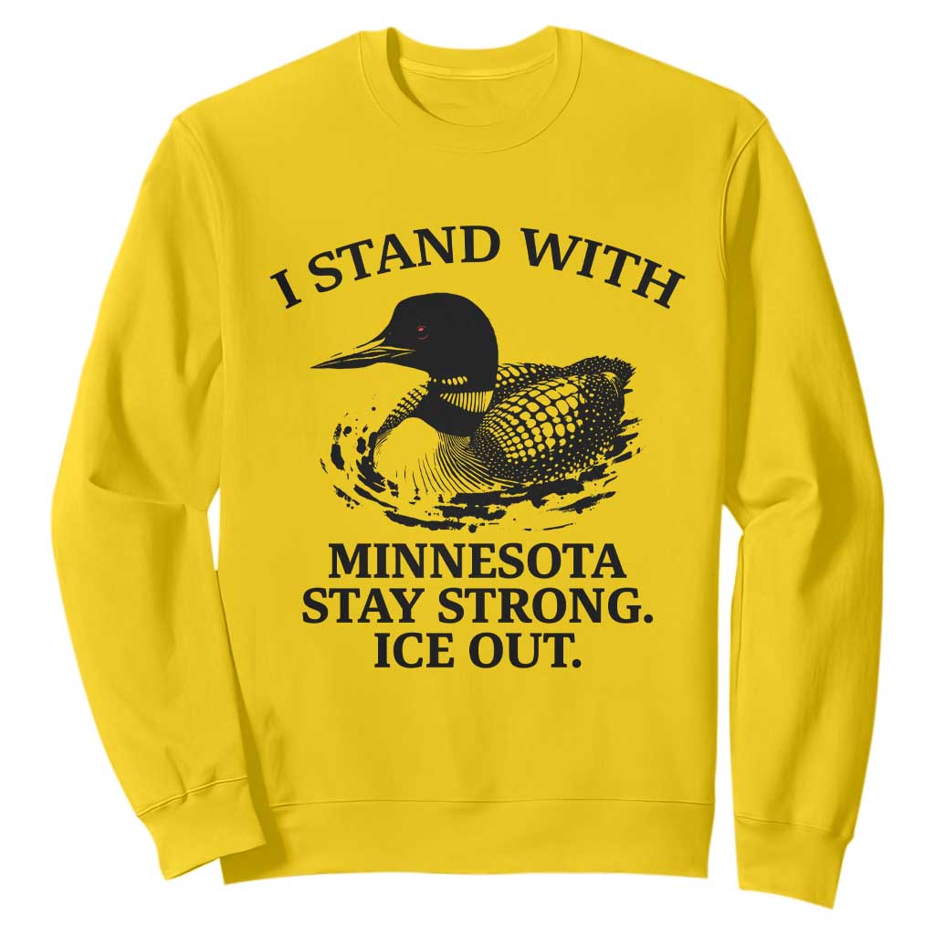 I Stand With Minnesota Sweatshirt Minnesota Anti ICE Immigration Protest TS14 Daisy Print Your Wear