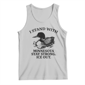 I Stand With Minnesota Tank Top Minnesota Anti ICE Immigration Protest TS14 Ash Print Your Wear