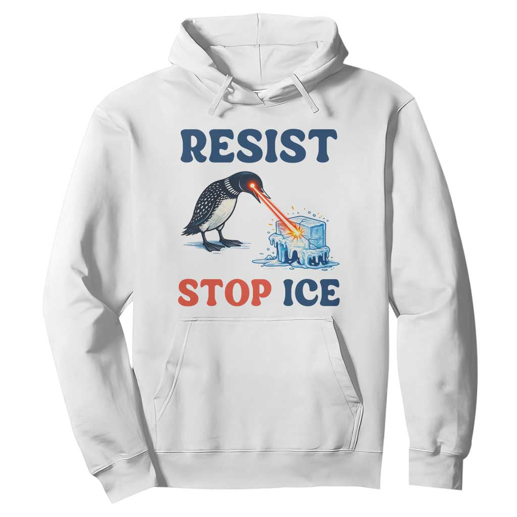 Stop ICE Hoodie Minnesota Resist Anti ICE Immigration Protest TS14 White Print Your Wear