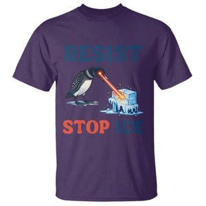 Stop ICE T Shirt Minnesota Resist Anti ICE Immigration Protest TS14 Purple Print Your Wear