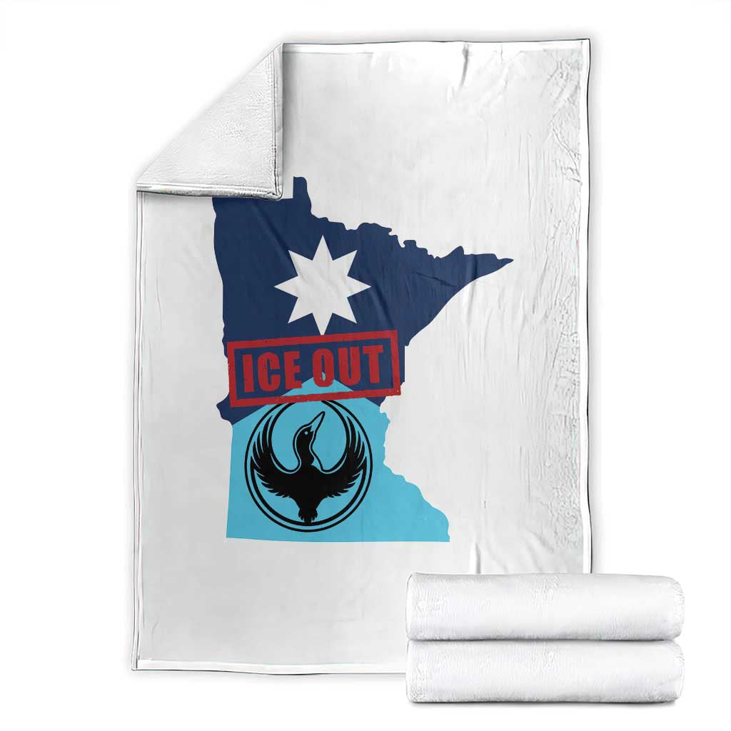 Minnesota Resist Anti ICE Immigration Protest Throw Blanket Ice Out TS14 White Print Your Wear