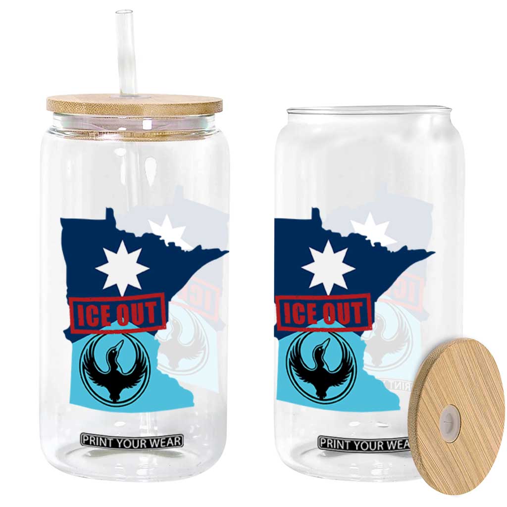 Minnesota Resist Anti ICE Immigration Protest Glass Can Ice Out TS14 Print Your Wear