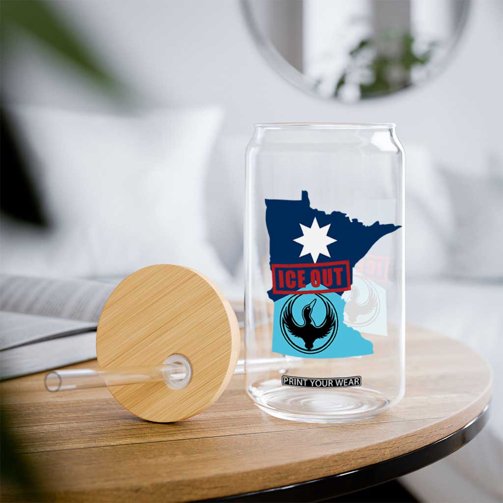 Minnesota Resist Anti ICE Immigration Protest Glass Can Ice Out TS14 Print Your Wear