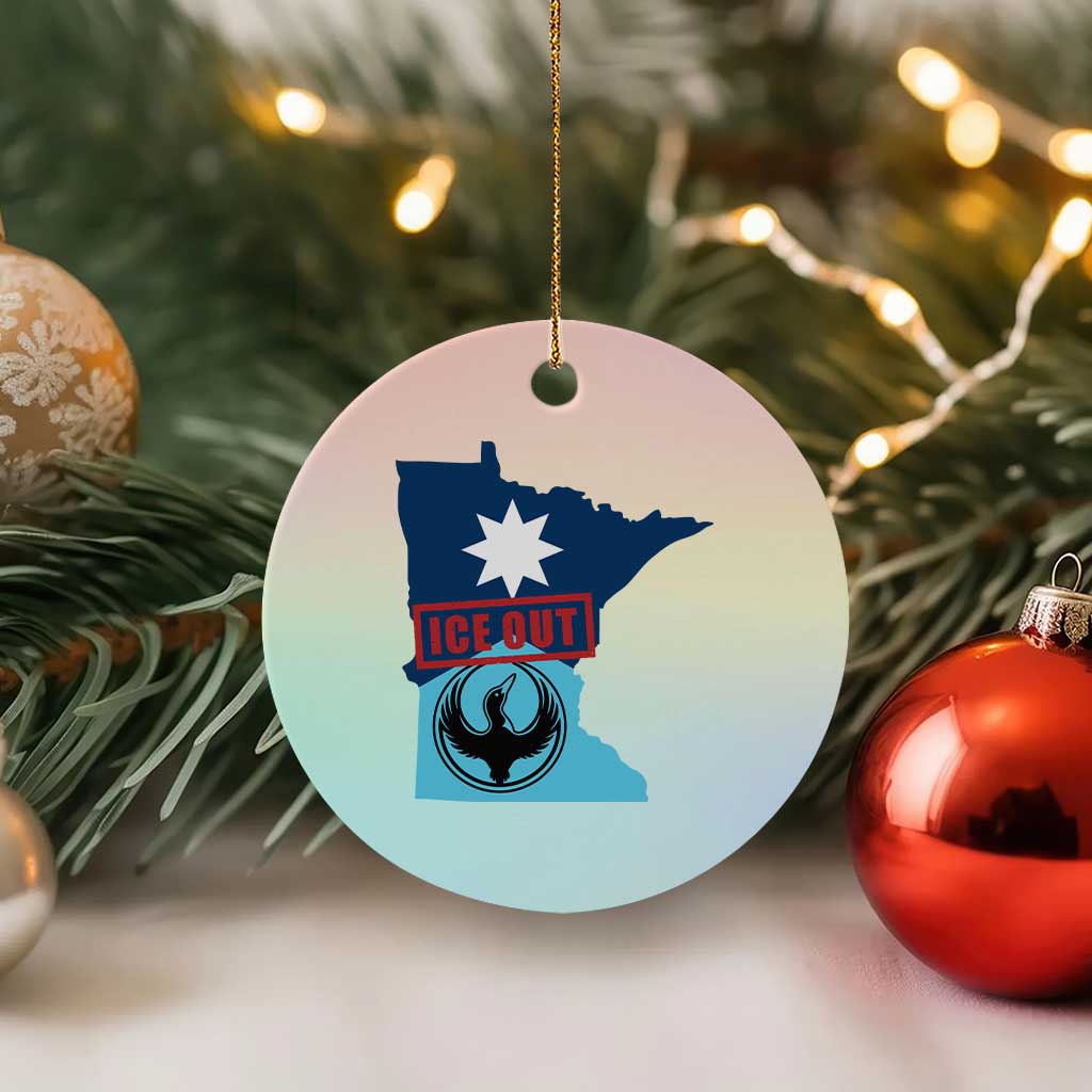 Minnesota Resist Anti ICE Immigration Protest Ceramic Ornament Ice Out TS14 1pc Pastel Print Your Wear