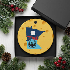 Minnesota Resist Anti ICE Immigration Protest Ceramic Ornament Ice Out TS14 1pc Yellow Cheese Print Your Wear