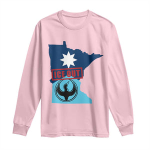 Minnesota Resist Anti ICE Immigration Protest Long Sleeve Shirt Ice Out TS14 Light Pink Print Your Wear