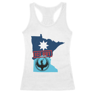 Minnesota Resist Anti ICE Immigration Protest Racerback Tank Top Ice Out TS14 White Print Your Wear