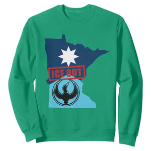Minnesota Resist Anti ICE Immigration Protest Sweatshirt Ice Out TS14 Irish Green Print Your Wear