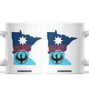 Minnesota Resist Anti ICE Immigration Protest Coffee Mug Ice Out TS14 White Print Your Wear