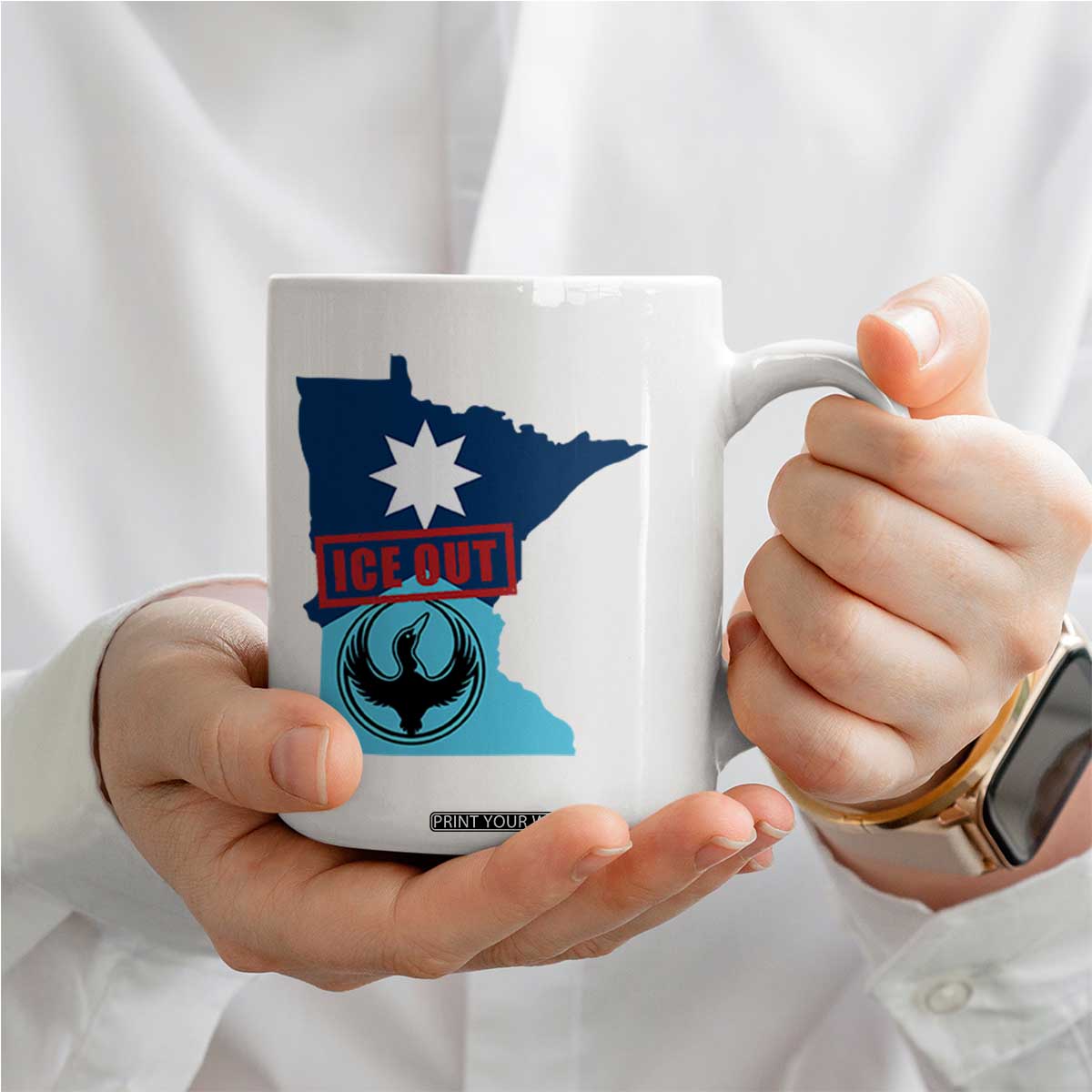 Minnesota Resist Anti ICE Immigration Protest Coffee Mug Ice Out TS14 Print Your Wear