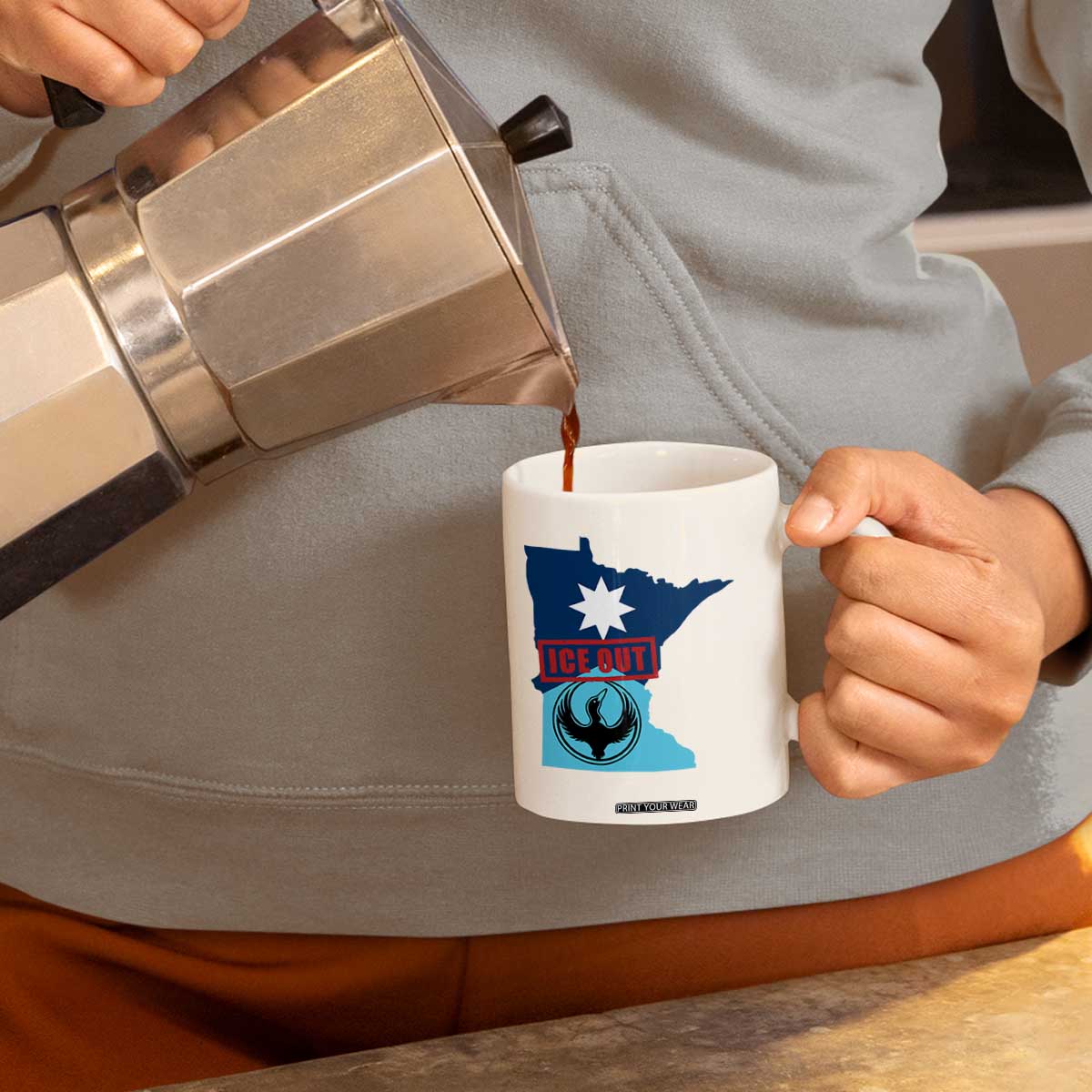 Minnesota Resist Anti ICE Immigration Protest Coffee Mug Ice Out TS14 Print Your Wear