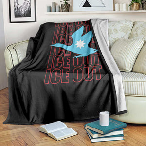 Minnesota Anti ICE Immigration Protest Throw Blanket Ice Out TS14 Print Your Wear