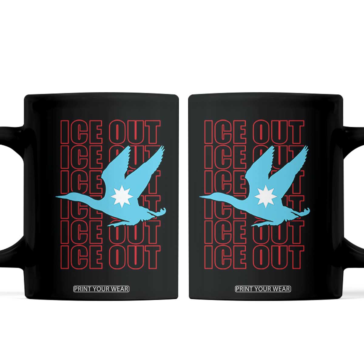 Minnesota Anti ICE Immigration Protest Coffee Mug Ice Out TS14 Black Print Your Wear