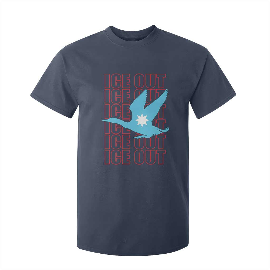 Minnesota Anti ICE Immigration Protest T Shirt For Kid Ice Out TS14 Navy Print Your Wear