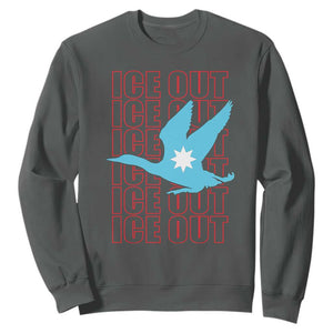 Minnesota Anti ICE Immigration Protest Sweatshirt Ice Out TS14 Dark Heather Print Your Wear