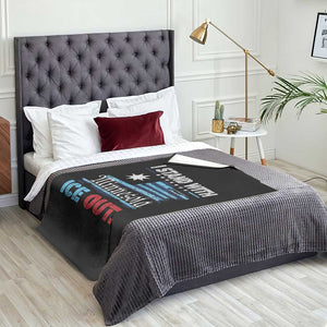 I Stand With Minnesota Throw Blanket Minnesota Flag Anti ICE Immigration Protest TS14 Print Your Wear