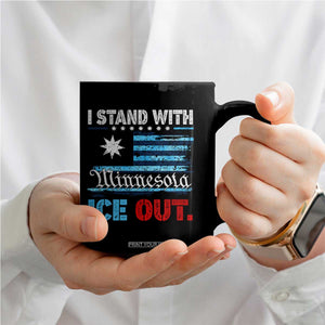 I Stand With Minnesota Coffee Mug Minnesota Flag Anti ICE Immigration Protest TS14 Print Your Wear