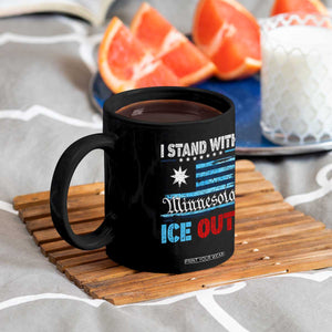 I Stand With Minnesota Coffee Mug Minnesota Flag Anti ICE Immigration Protest TS14 Print Your Wear