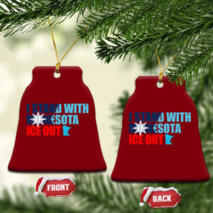 I Stand With Minnesota Ceramic Ornament Minnesota Resist Anti ICE Immigration Protest TS14 Print Your Wear