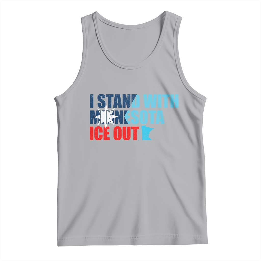 I Stand With Minnesota Tank Top Minnesota Resist Anti ICE Immigration Protest TS14 Athletic Heather Print Your Wear