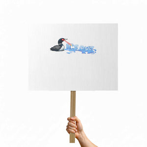 Ice Out Protest Sign Minnesota Resist Anti ICE Immigration Protest TS14 Horizontal 18" × 24" White Print Your Wear