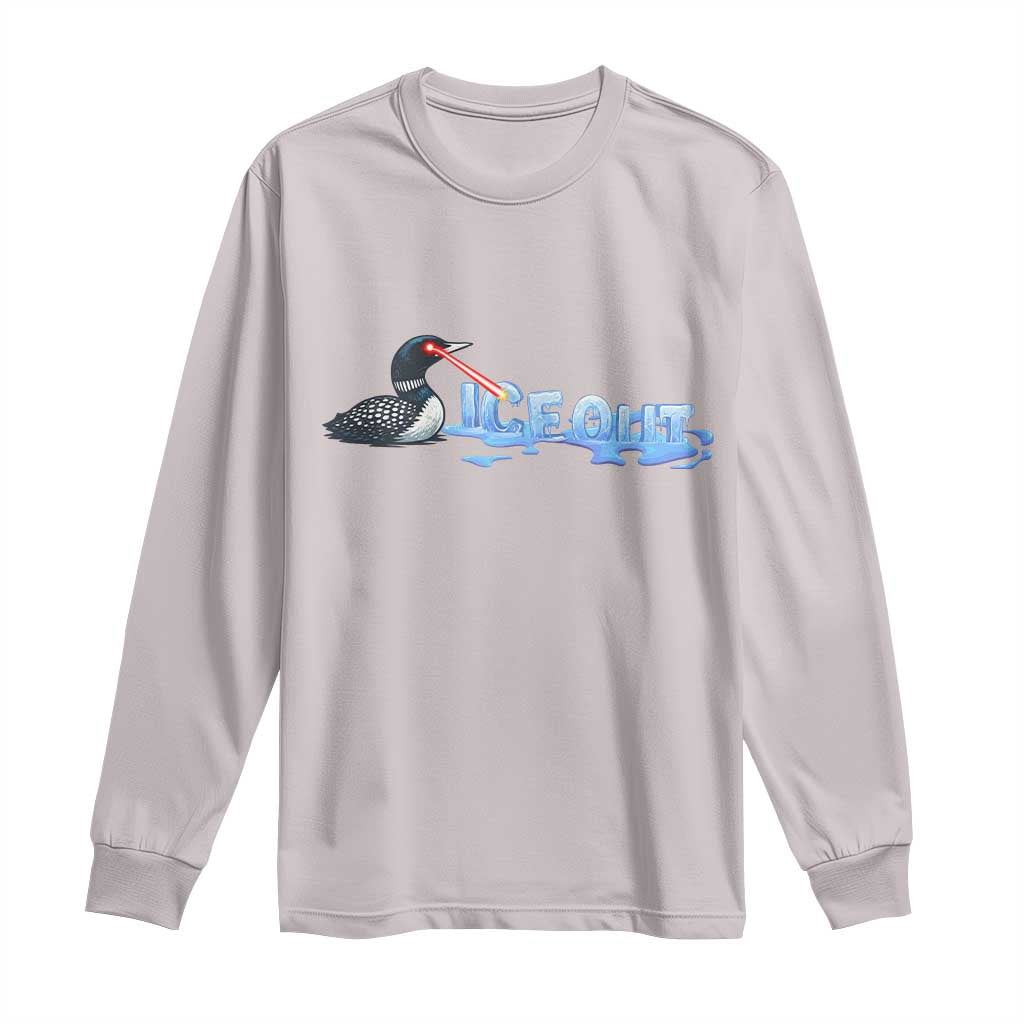 Ice Out Long Sleeve Shirt Minnesota Resist Anti ICE Immigration Protest TS14 Ice Gray Print Your Wear