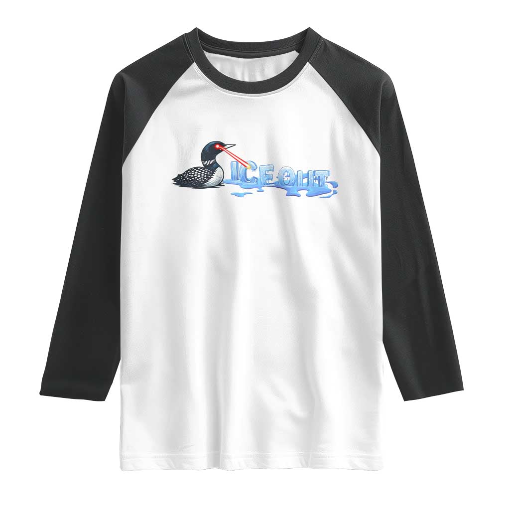 Ice Out Raglan Shirt Minnesota Resist Anti ICE Immigration Protest TS14 White Black Print Your Wear