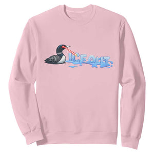 Ice Out Sweatshirt Minnesota Resist Anti ICE Immigration Protest TS14 Light Pink Print Your Wear