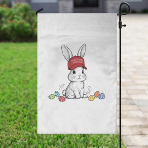 Funny Easter Bunny Wearing Hat American Garden Flag TS14 Print Your Wear