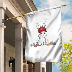Funny Easter Bunny Wearing Hat American Garden Flag TS14 Print Your Wear