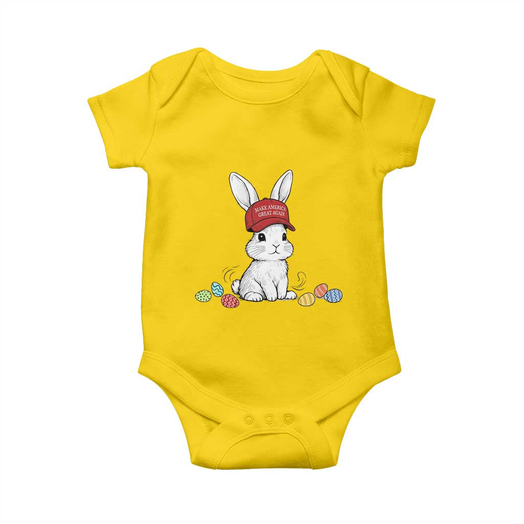 Funny Easter Bunny Wearing Hat American Baby Onesie TS14 Daisy Print Your Wear