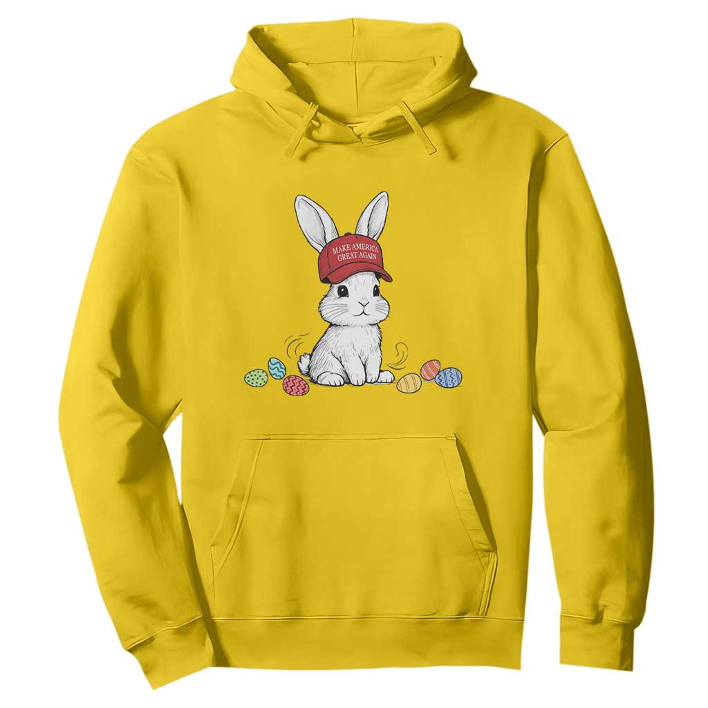 Funny Easter Bunny Wearing Hat American Hoodie TS14 Daisy Print Your Wear