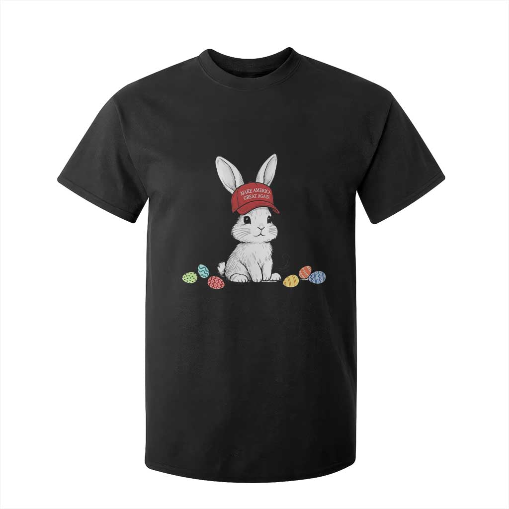 Funny Easter Bunny Wearing Hat American T Shirt For Kid TS14 Black Print Your Wear