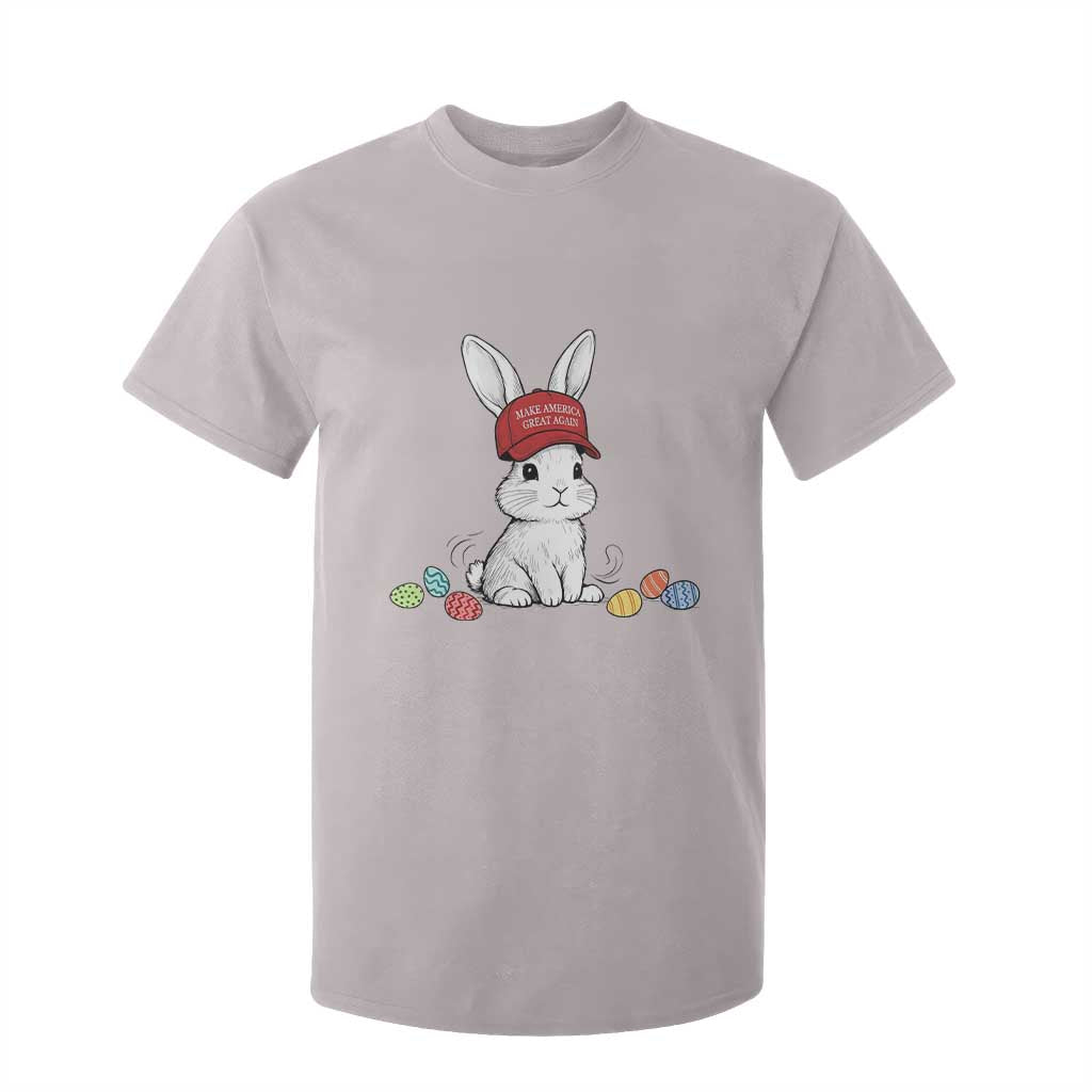 Funny Easter Bunny Wearing Hat American T Shirt For Kid TS14 Ice Gray Print Your Wear