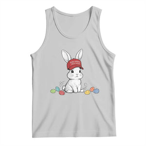 Funny Easter Bunny Wearing Hat American Tank Top TS14 Ash Print Your Wear