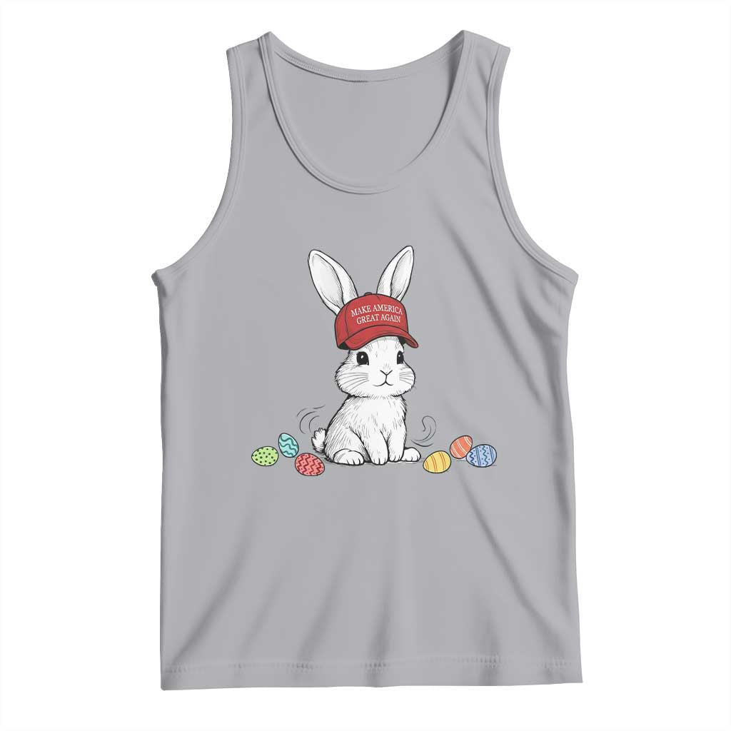 Funny Easter Bunny Wearing Hat American Tank Top TS14 Athletic Heather Print Your Wear