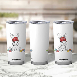 Funny Easter Bunny Wearing Hat American Tumbler Cup TS14 Print Your Wear