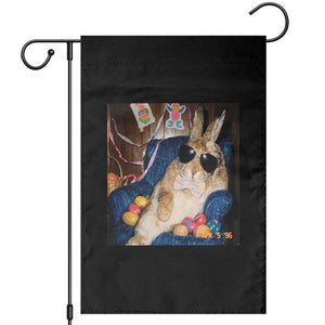 Funny Easter Bunny Sunglasses Graphic Garden Flag TS14 Black Print Your Wear
