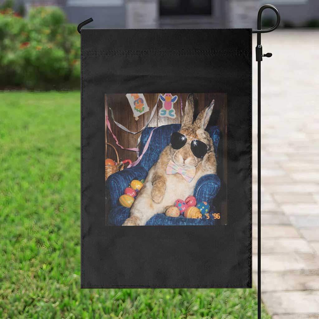 Funny Easter Bunny Sunglasses Graphic Garden Flag TS14 Print Your Wear