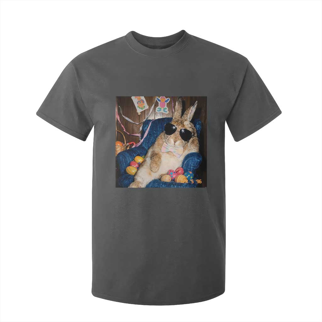 Funny Easter Bunny Sunglasses Graphic T Shirt For Kid TS14 Dark Heather Print Your Wear