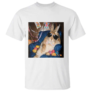 Funny Easter Bunny Sunglasses Graphic T Shirt TS14 White Print Your Wear