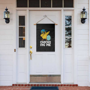 Easter Chicks Dig Me Garden Flag Cute Chicken Dabbing Egg Hunt Toddler TS14 Print Your Wear