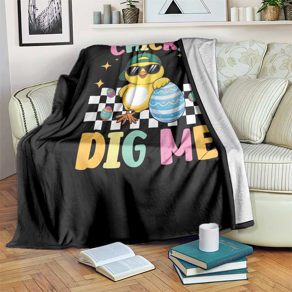Chicks Dig Me Throw Blanket Funny Easter Chick TS14 Print Your Wear