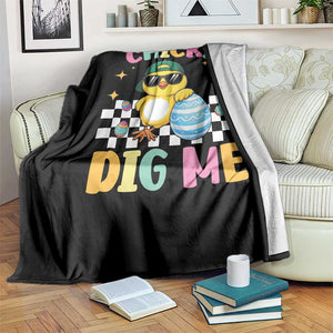 Chicks Dig Me Throw Blanket Funny Easter Chick TS14 Print Your Wear