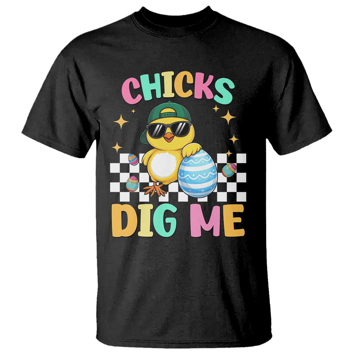 Chicks Dig Me T Shirt Funny Easter Chick TS14 Black Print Your Wear