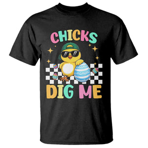 Chicks Dig Me T Shirt Funny Easter Chick TS14 Black Print Your Wear
