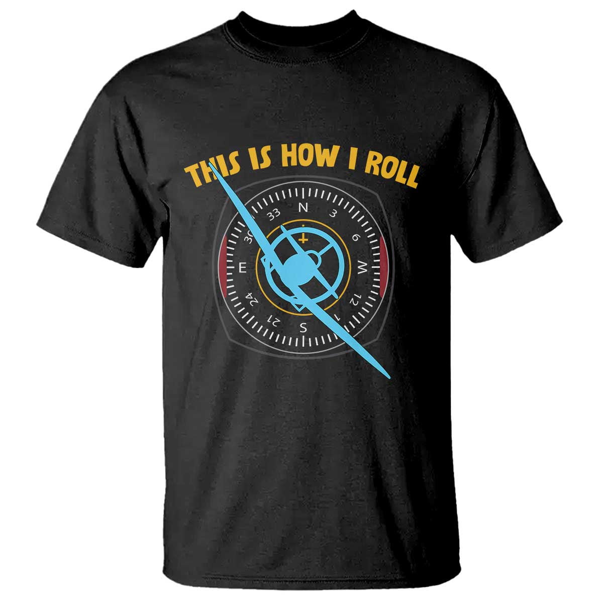 Funny Pilot Aviation Airplane T Shirt This Is How We Roll TS14 Black Print Your Wear