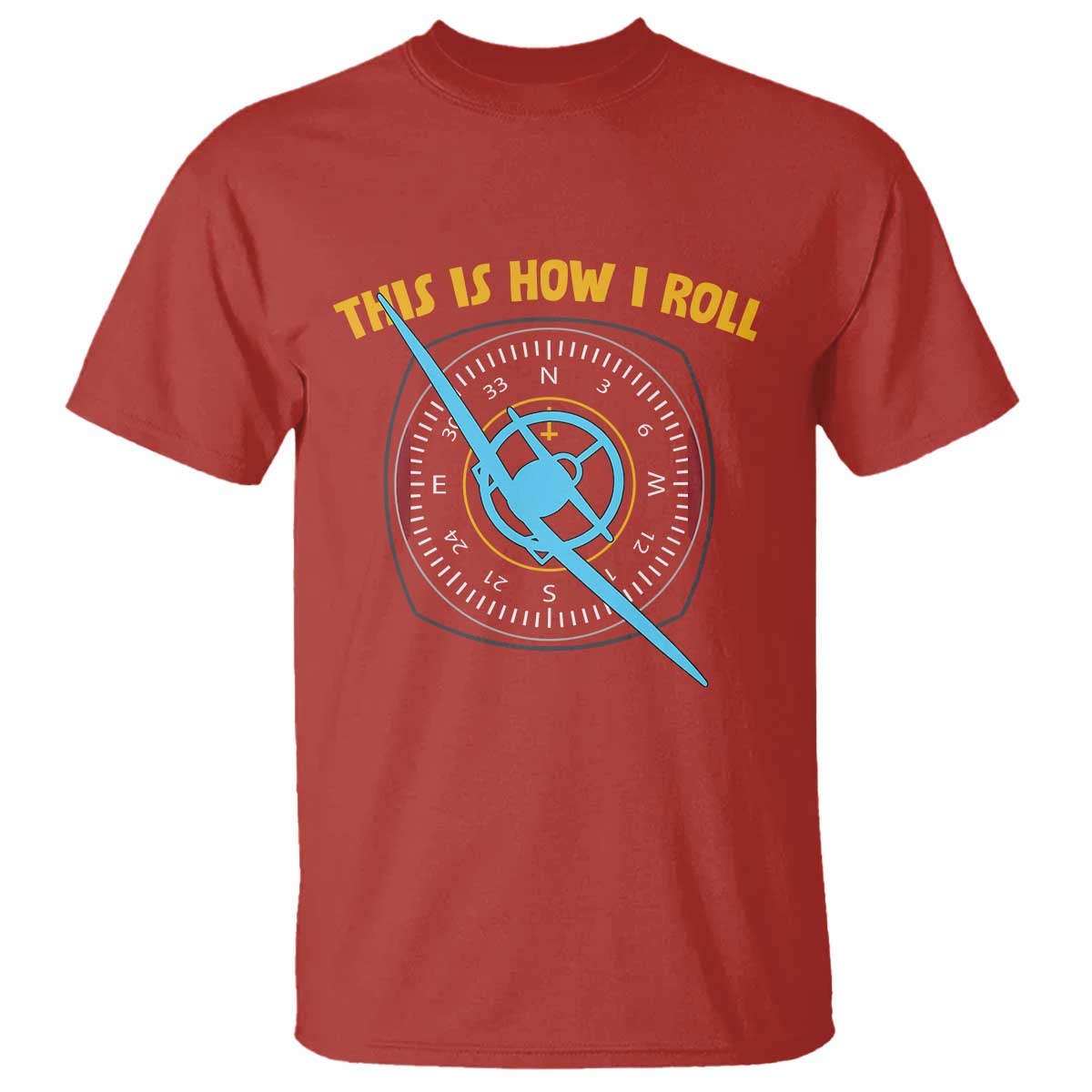 Funny Pilot Aviation Airplane T Shirt This Is How We Roll TS14 Red Print Your Wear